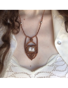 Cameo Macrame Necklace 2