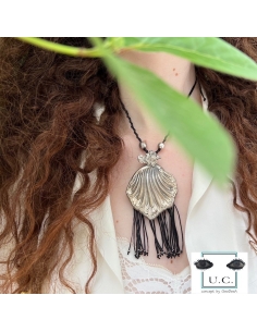 Traditional Greek Seashell Buckle Necklace 2