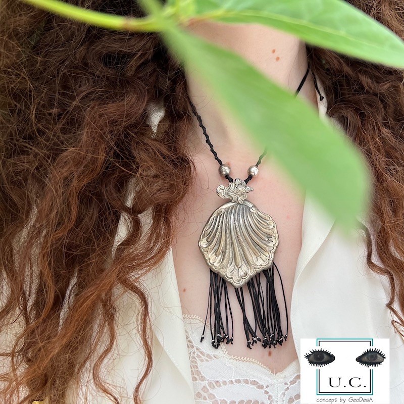 Traditional Greek Seashell Buckle Necklace