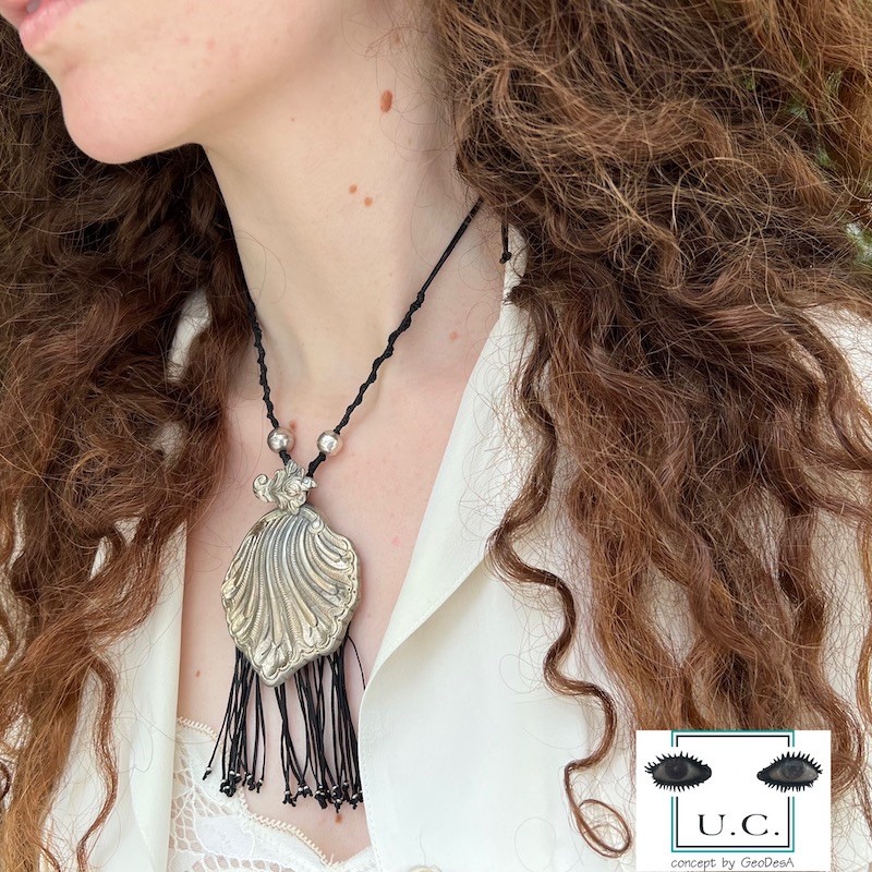 Traditional Greek Seashell Buckle Necklace