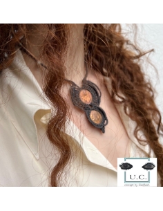 Italian Coins Macrame Necklace 2