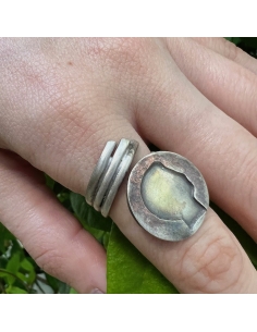 1/2 Drachma 1834 Silver Coin Ring King Othon 2