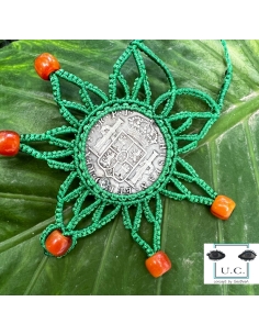 Bolivian Star Macrame Necklace 8 Reales 1823 2