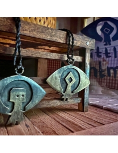 Little Kids Eye Shaped Bronze Pendants