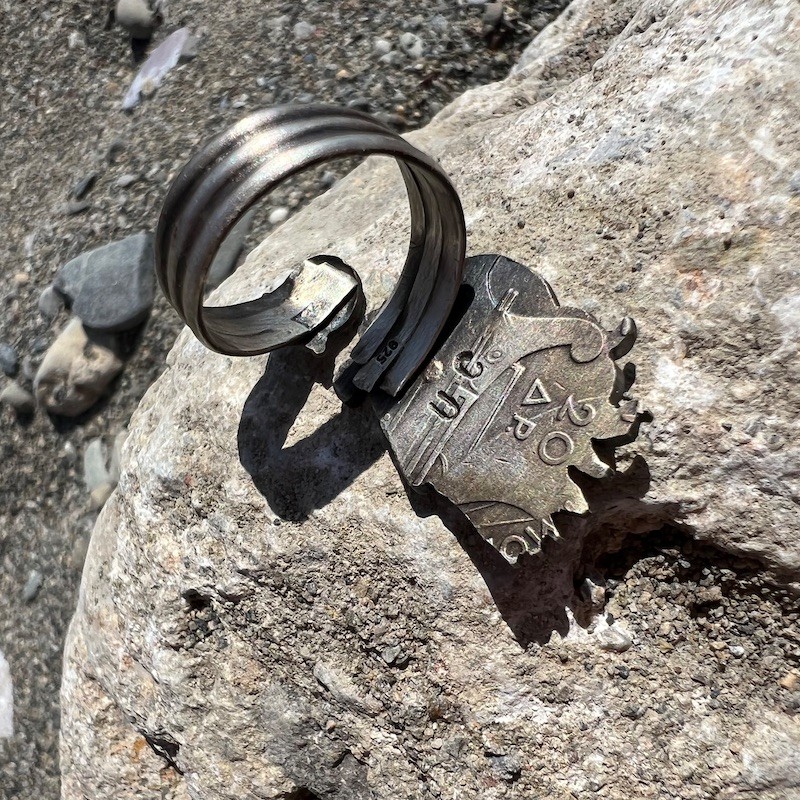 20 Drachmai 1930 Traditional Piece Silver Ring