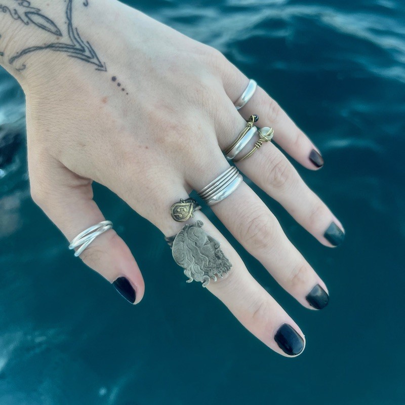 20 Drachmai 1930 Traditional Piece Silver Ring