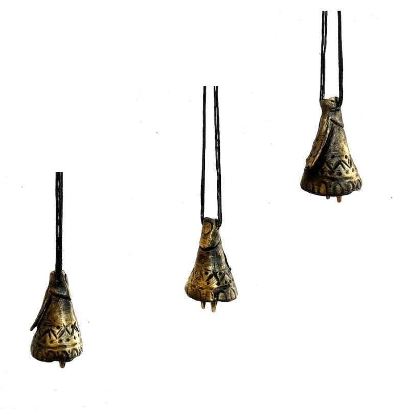 The Traveler Bronze Figure Pendant