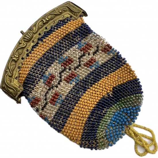 Art Deco Beaded Pouch