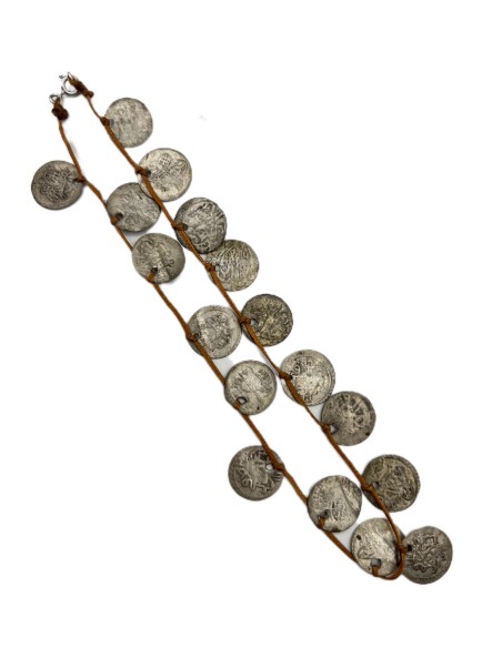 Coins Choker Macrame 18th-19th Century Ottoman Empire Coins Choker Macrame 18th-19th Century Ottoman Empire