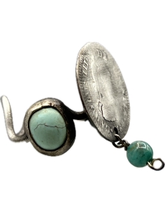 1784 Ασημένιο Δαχτυλίδι Νόμισμα Ισπανικής Αποικίας στο Μεξικό