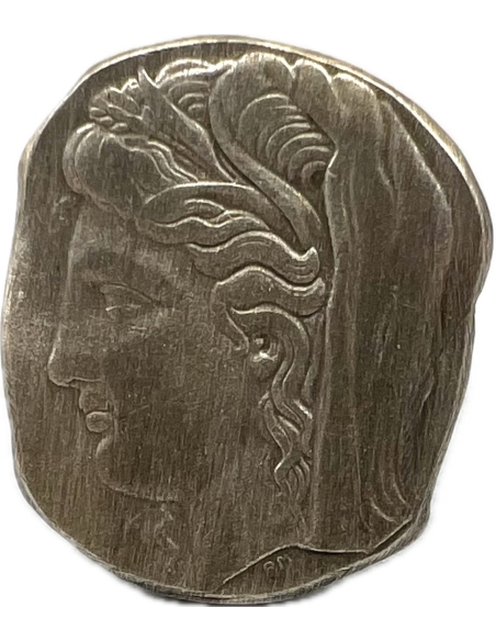 10 Drachmas 1930 Silver Coin Ring Goddess Demeter