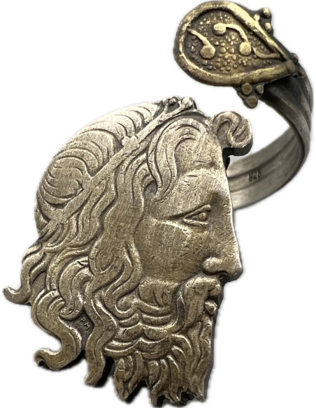 20 Drachmai 1930 Traditional Piece Silver Ring