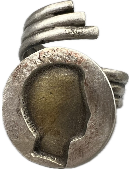 1/2 Drachma 1834 Silver Coin Ring King Othon