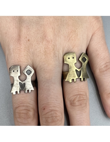 Little Kids Holding Hands Δαχτυλίδι