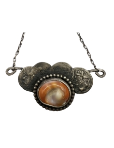 Eye of the sea Silver Coin Necklace