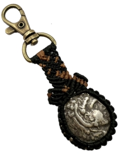 Macrame Keychain Copy of Ancient Coin