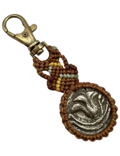 Macrame Keychain Copy of Ancient Coin 2