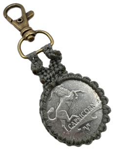 Capricorn Macrame Keychain 2