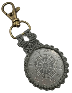 Capricorn Macrame Keychain