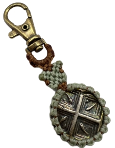 Macrame Keychain Copy of Ancient Coin 2