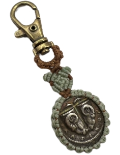 Macrame Keychain Copy of Ancient Coin