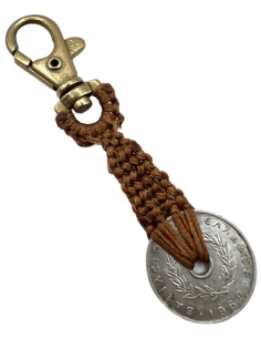 Macrame Keychain 10 Lepta 1969 2