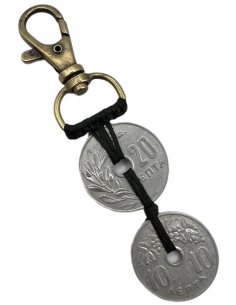 10 and 20 lepta Macrame Keychain