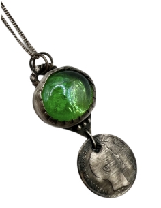 Othon 1/2 Drachma 1833 Silver Pendant