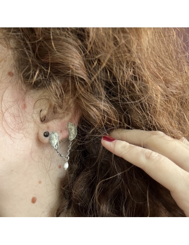 Silver Earring 50 Centesimi 1863 Vittorio Emanuelle II