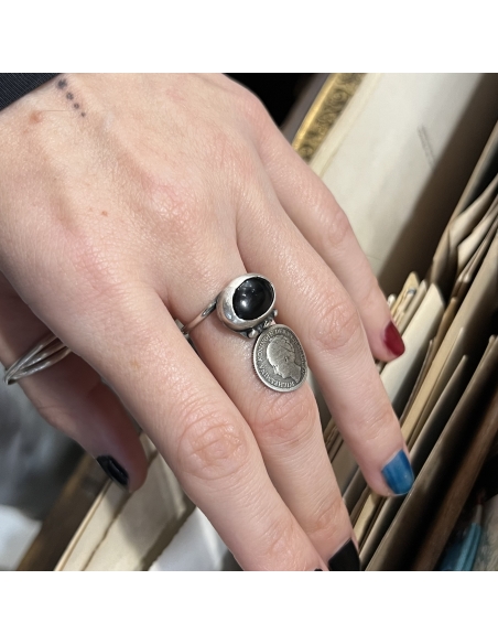 Queen Wilhelmina Silver Coin Ring